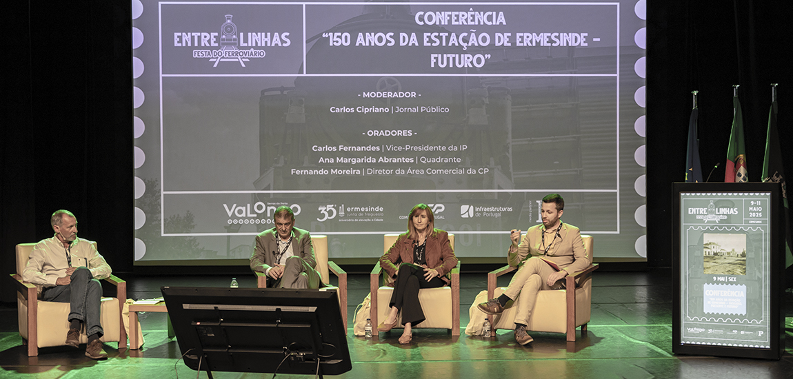 Painel de Oradores na Conferência “150 Anos Estação de Ermesinde- Passado, Presente e Futuro.