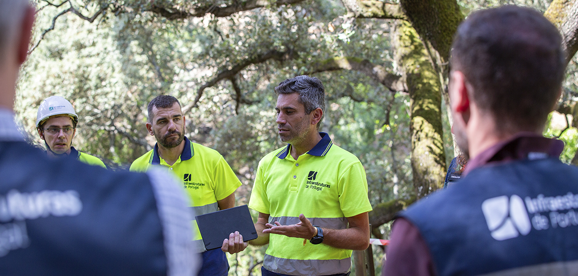 Imagem - Simulacro de resgate em altura na Ponte da Nossa Senhora da Barroca