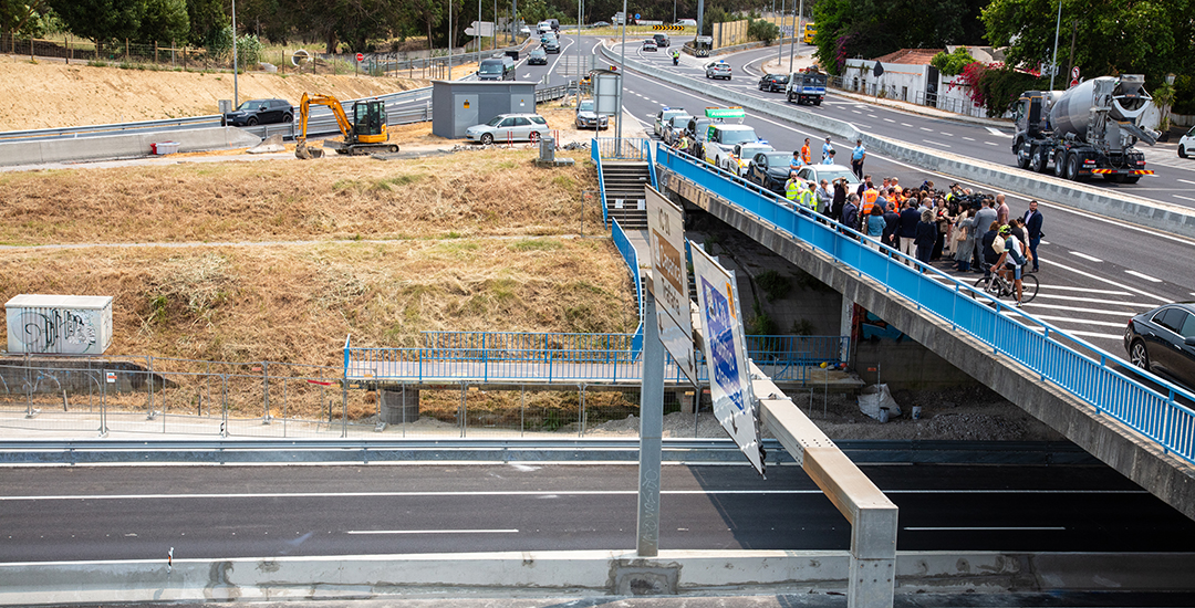 Imagem 5 - Novo ramo de ligação direta entre o IC20 e a Ponte 25 de Abril