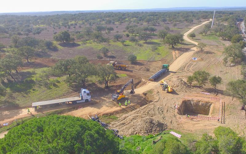 Obras Linha de Sines, Troço Sines - Ermidas
