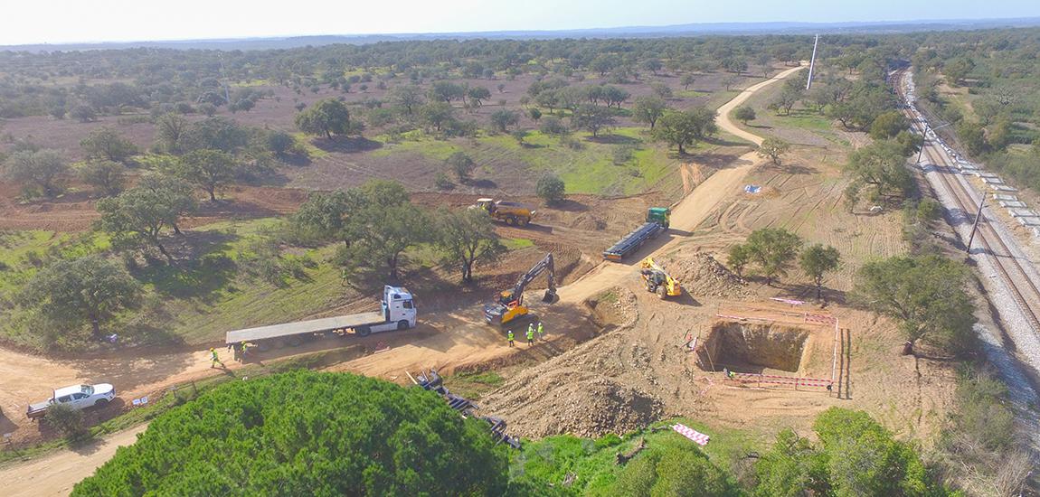 Obras Linha de Sines, Troço Sines - Ermidas