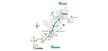 Imagem da infografia da Duplicação do IP3 entre Santa Comba Dão e Viseu